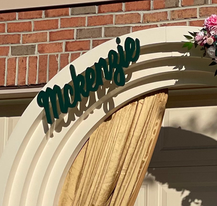 Custom Word Wood Door Sign