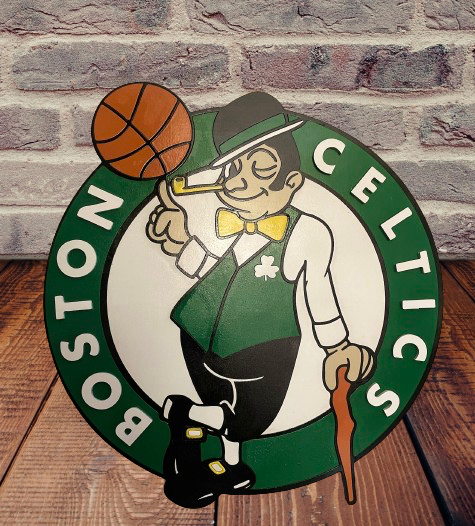 Boston Celtics Wood Sign