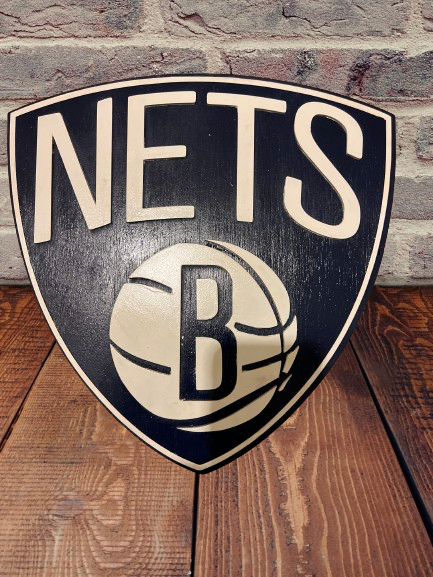 Boston Nets Wood Sign