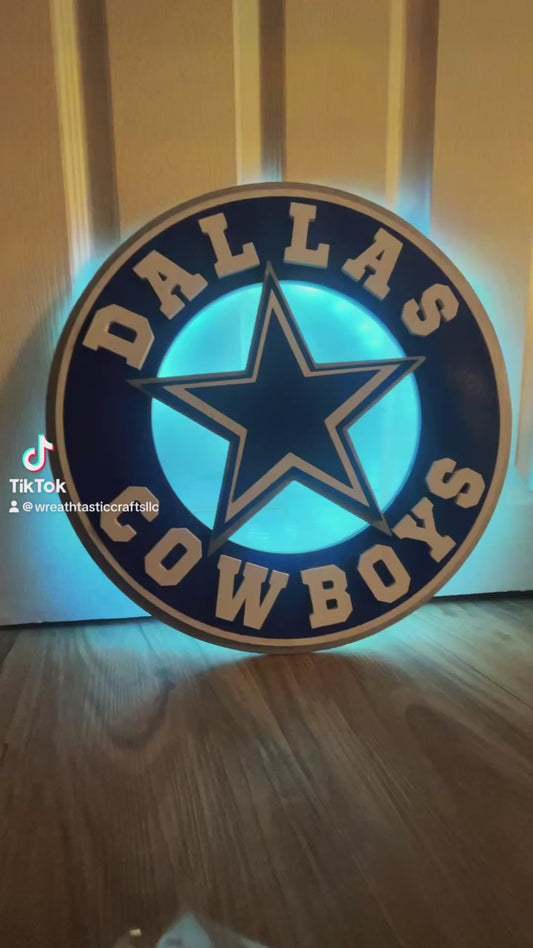 Dallas Cowboys Wood Sign