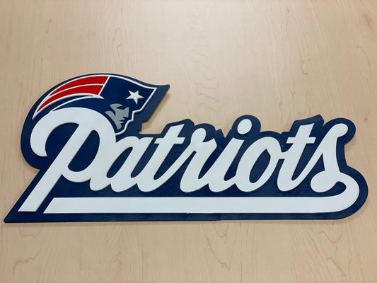 New England Patriot’s Wood Sign